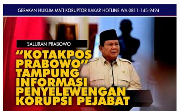 LSM LIRA dan Relawan Prabowo buka Kotak Pos saluran Prabowo Tampung Pengaduan PENYELEWENGAN KORUPSI.