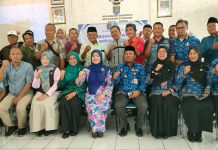 Cing  ikah panggilan istri Walikota Depok supian suri Hadiri acara Workshop P2WKSS di Kelurahan Sukamaju Cilodong Kota Depok.