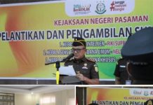 KEJARI Pasaman Lantik Tiga Kasi Tekankan Integritas dan Kerja Tim.