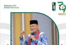 Sabar AS Ucapkan selamat Milad HMI : Jaga Mata Air Kaderisasi Untuk Estafet Pemimpin Umat dan Bangsa.