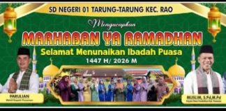 SD NEGERI 01 Tarung-Tarung Sambut Ramadhan 1447,H/ 2026 M. dengan Penuh khidmat dan Harapan.