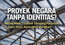 KONTRAKTOR Pilih Diam Proyek Rehab di Madrasah Aliyah Negeri 1 Lubuk Sikaping MAKIN JADI SOROTAN