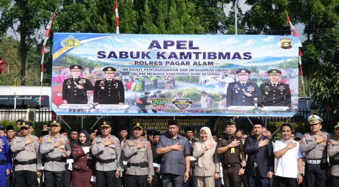 Pimpin Apel Sabuk Kamtibmas diPagar Alam Kapolda Sumsel tekankan pencegahan sebagai tolak ukur Keberhasilan Tugas.