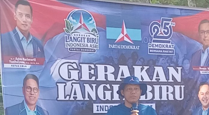 Gerakan langit Biru Indonesia Asri di partai Demokrat bonjol Partai Demokrat Pasaman Wujudkan Aksi nyata Peduli Lingkungan.