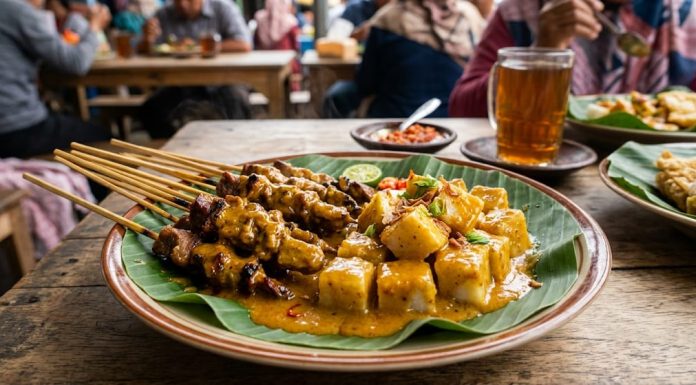 LAGENDA KULINER PASAMAN: Aroma Sate Sarinah Tapus Padang Gelugur memikat Lidah sejak 1960.