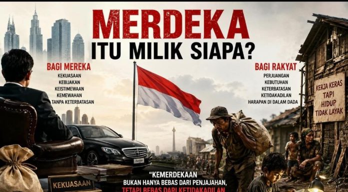 Merdeka itu Milik siapa kata R.A disela sela kesibukannya di MK.NEWS.COM