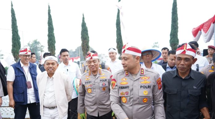 Polri Tanam Serentak Bawang putih di 14 daerah dijabar.