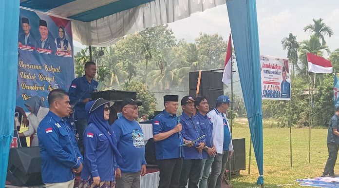 Semarak HUT.Ke 25 Partai Demokrat dipanti Selatan ,Sekaligus Pelantikan pengurus kecamatan se kabupaten Pasaman.