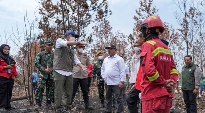 Menhut Raja Antoni andalkan hujan untuk padamkan Karhutla dikalimantan dan sumatera.