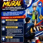 Lewat Lomba Mural HUT ke 71 lalulintas, Korlantas Polri kampanyekan keselamatan Berlalu lintas.