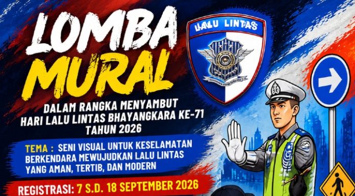 Lewat Lomba Mural HUT ke 71 lalulintas, Korlantas Polri kampanyekan keselamatan Berlalu lintas.