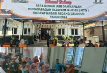 Syafrial R,S.Pd .Pj Wali Nagari Padang gelugur Gelar MTQ Tingkat Nagari.